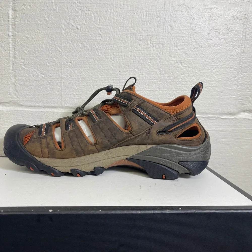 KEEN Arroyo II‎ Brown Leather Outdoor Hiking Sandals Waterproof Men's Size 11.5